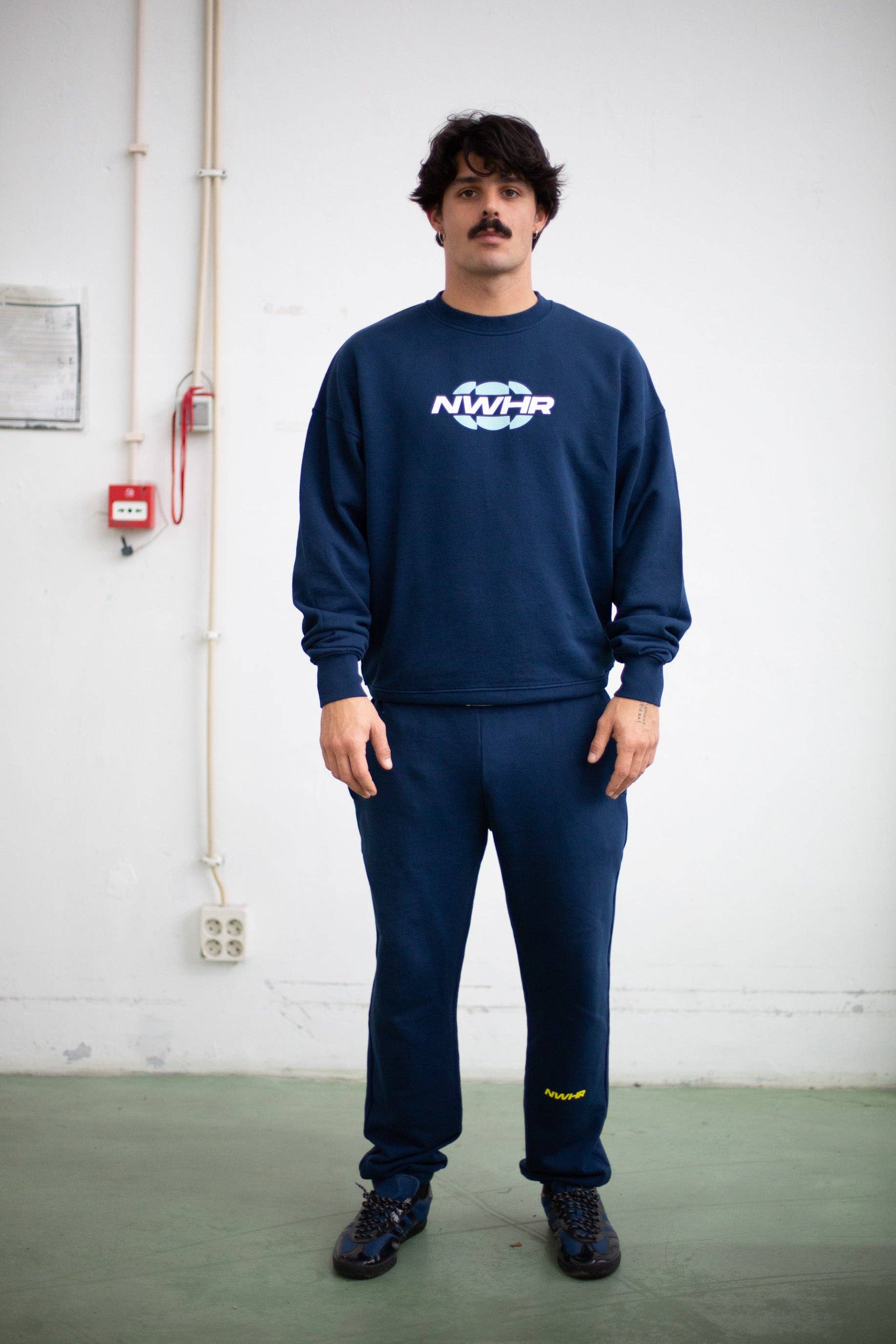 NWHR - Vendita all'ingrosso Felpa stampata - Unisex - Crewneck NWHR Worldwide biologico4