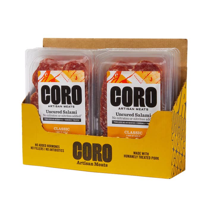Coro Foods - Wholesale Salami - Sliced Pack Uncured Classic Salami