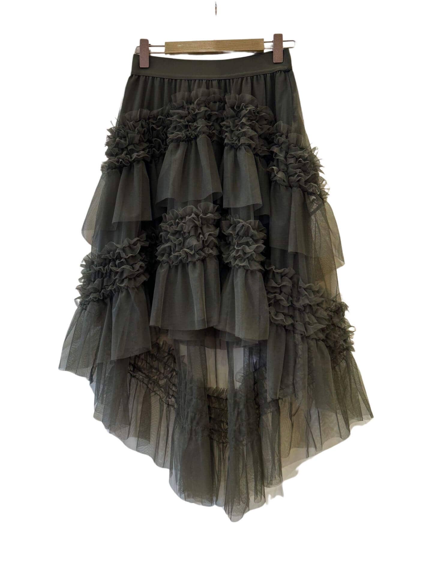 Invitadissimas - Wholesale Skirt - Women's - False asymmetric tulle 21-0360