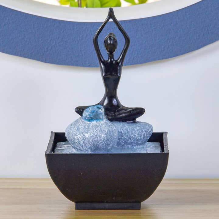 Zen'Arome - Wholesale Decorative Tabletop Object - Yoga Indoor Decorative Fountain Yoga 24