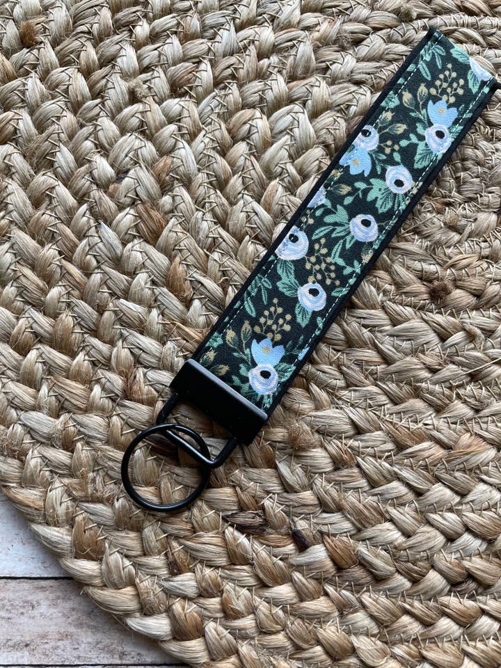 Rifle Paper Co. Zwart roze polsbandje met sleutelhanger voor wholesale door Designs by Rachel Joy