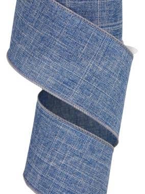 2.5"X10YD DENIM BLUE ROYAL BURLAP - RG127965 for wholesale by General Wholesale Inc