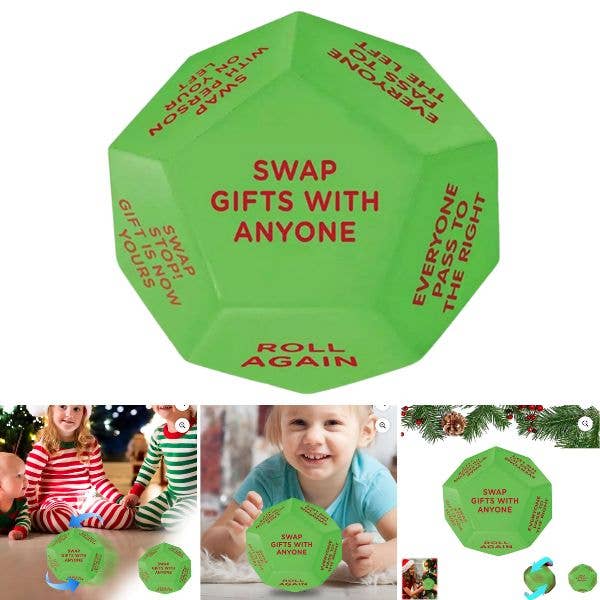 St. Louis Wholesale LLC - Wholesale Gag Gift/Novelty Gift - The Gift Swap Cube -CTR/B2- Roll And Follow The Gift Swap