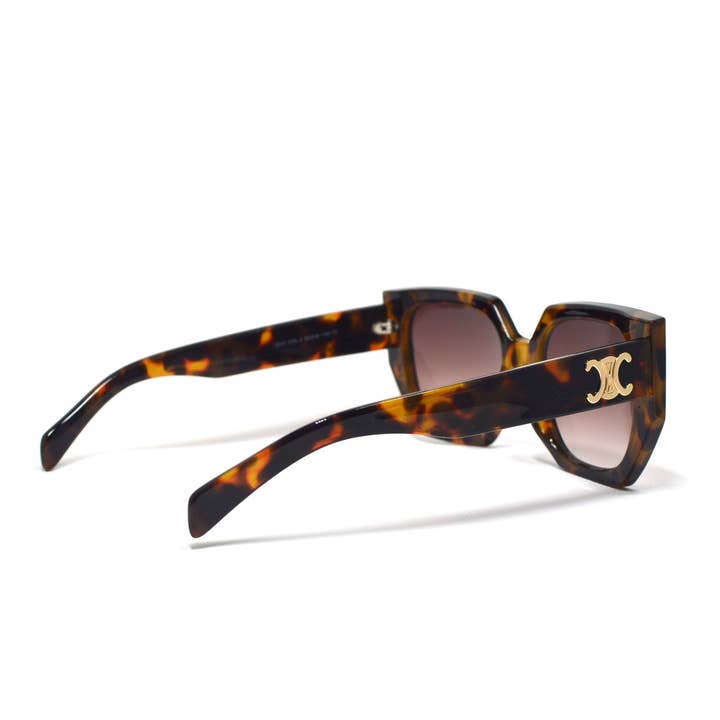 LUV & Co. – Engroshandel Solbriller - Dame – Vintage Tortoise Shell firkantede solbriller3