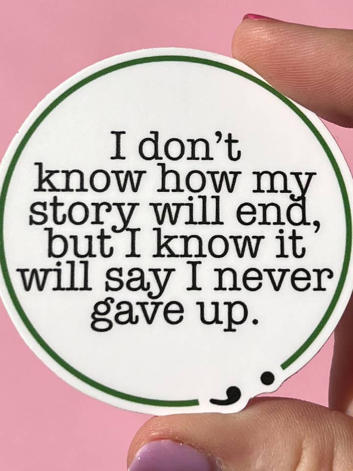 I don't know how my story will end sticker for wholesale by Uplifter Sticker