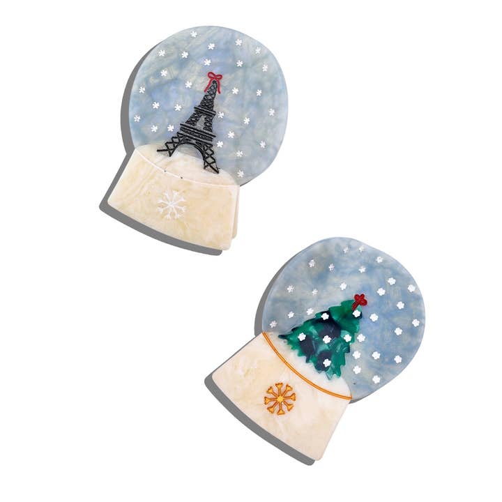 Solar Eclipse - Wholesale Hair Clip - Women's - Hand-painted Snow Globe Claw Hair Clip | Eco-Friendly7