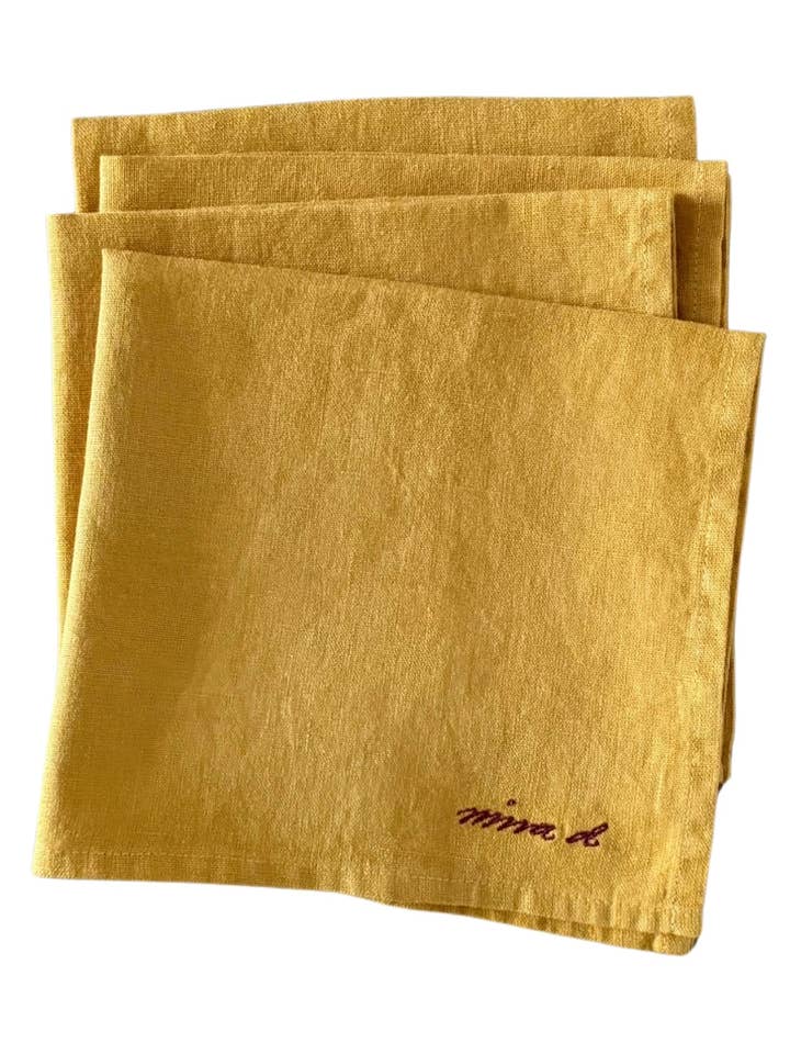 Serviette Leinen Senf für den Großhandel von NINA D