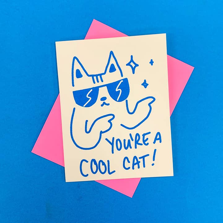 Secret Planet - Wholesale Everyday Greeting Card - You're A Cool Cat Greeting Card1