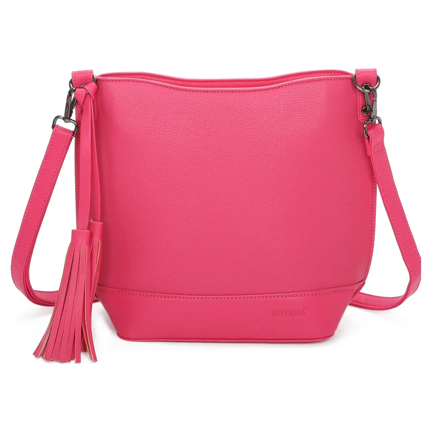 Superbia - Wholesale Shoulder Bag - Women's - Medium Size Classic Shoulder Bag Cross Body Bag with Tassel0
