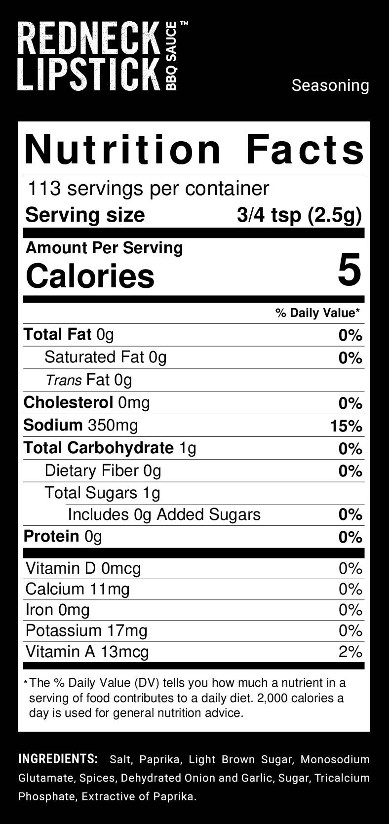 Redneck Lipstick - Vendita all'ingrosso Mix di spezie secche - Condimento1