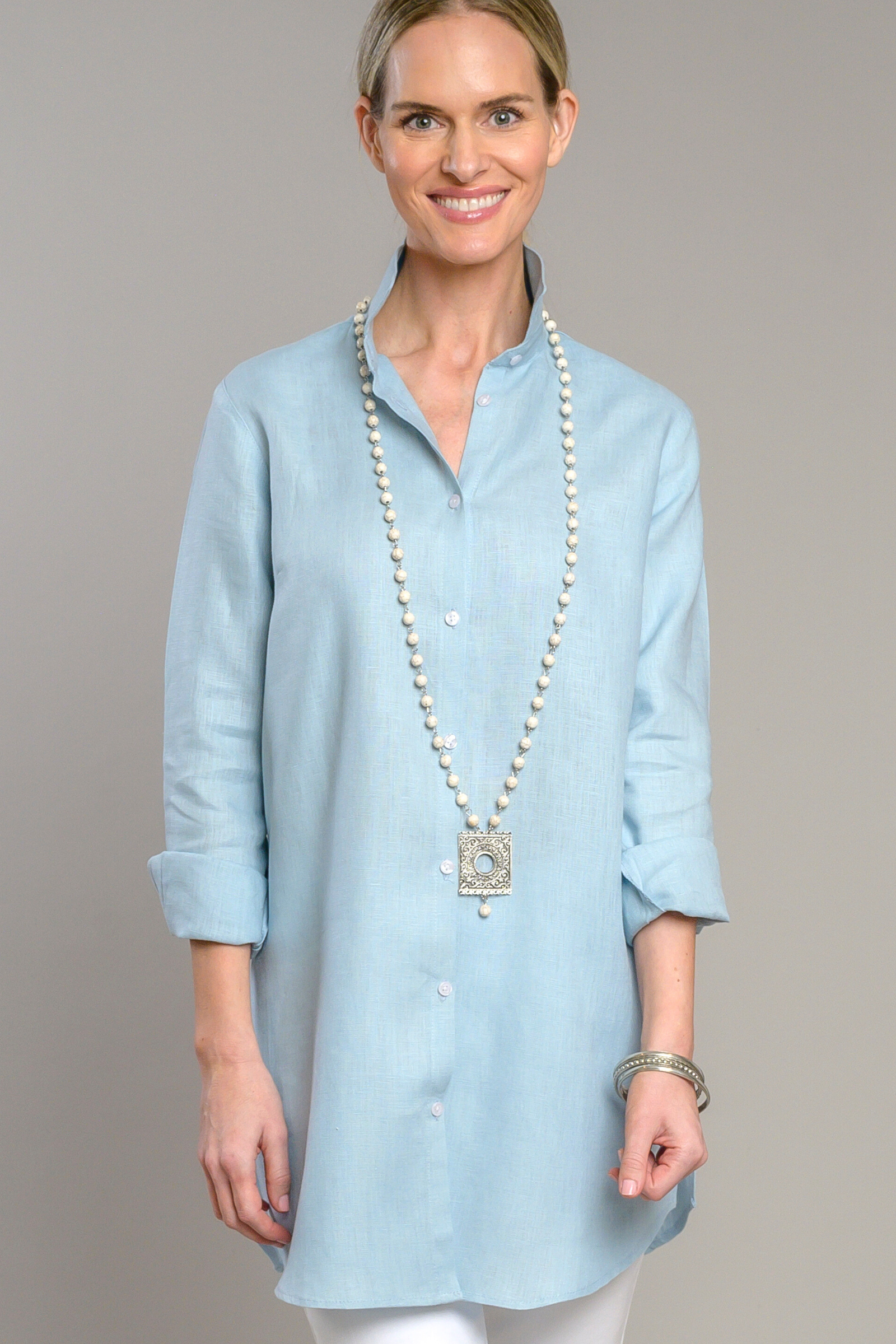 Arte Italica & Crown Linen Designs - Wholesale Tunic - Women's - Christina Linen Tunic - New Colors9