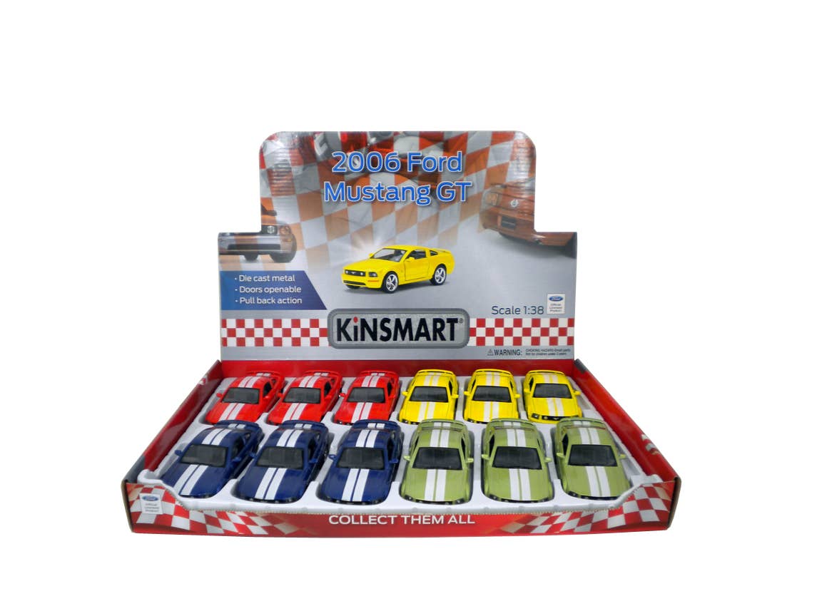 Luna Die-cast Cars – Carro/camião de brinquedo - Crianças por atacado – Carro fundido de 5" 2006 FORD MUSTANG GT/STRIPE2