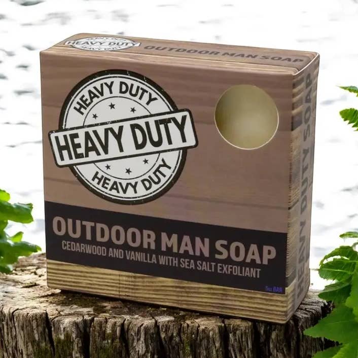 Outdoor Man Heavy Duty Soap Cedarwood & Vanilla for wholesale by The Local Gift Box featuring Bready or Knot Challah by Nancy