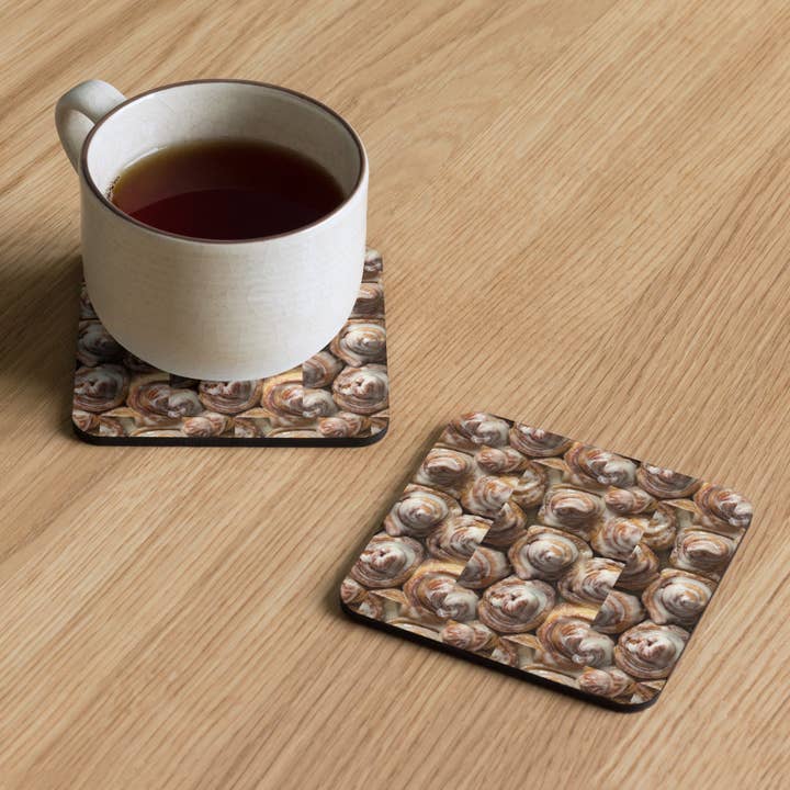 Cork-back coaster for wholesale by Black Queens Essentials
