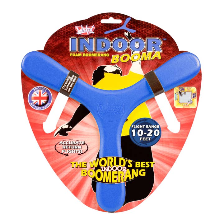 MukikiM Toys & Games - Wholesale Classic Toy - Kids - Wicked Indoor Booma - The World's Best Indoor Boomerang