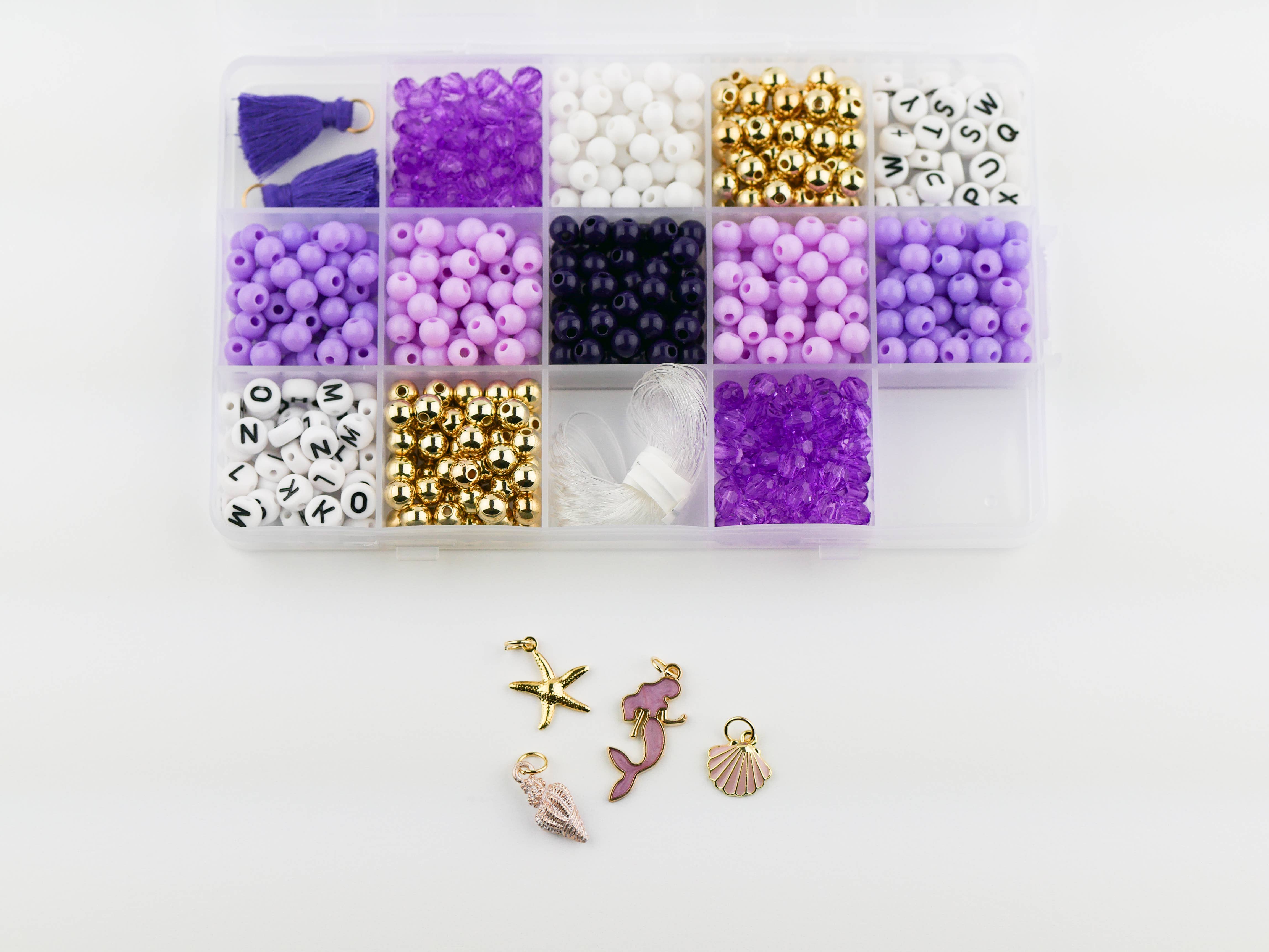 Stacked Sweetly - Wholesale DIY Jewelry - Kids - Mermaid At Heart DIY Stretchy Bracelet Craft Kit4