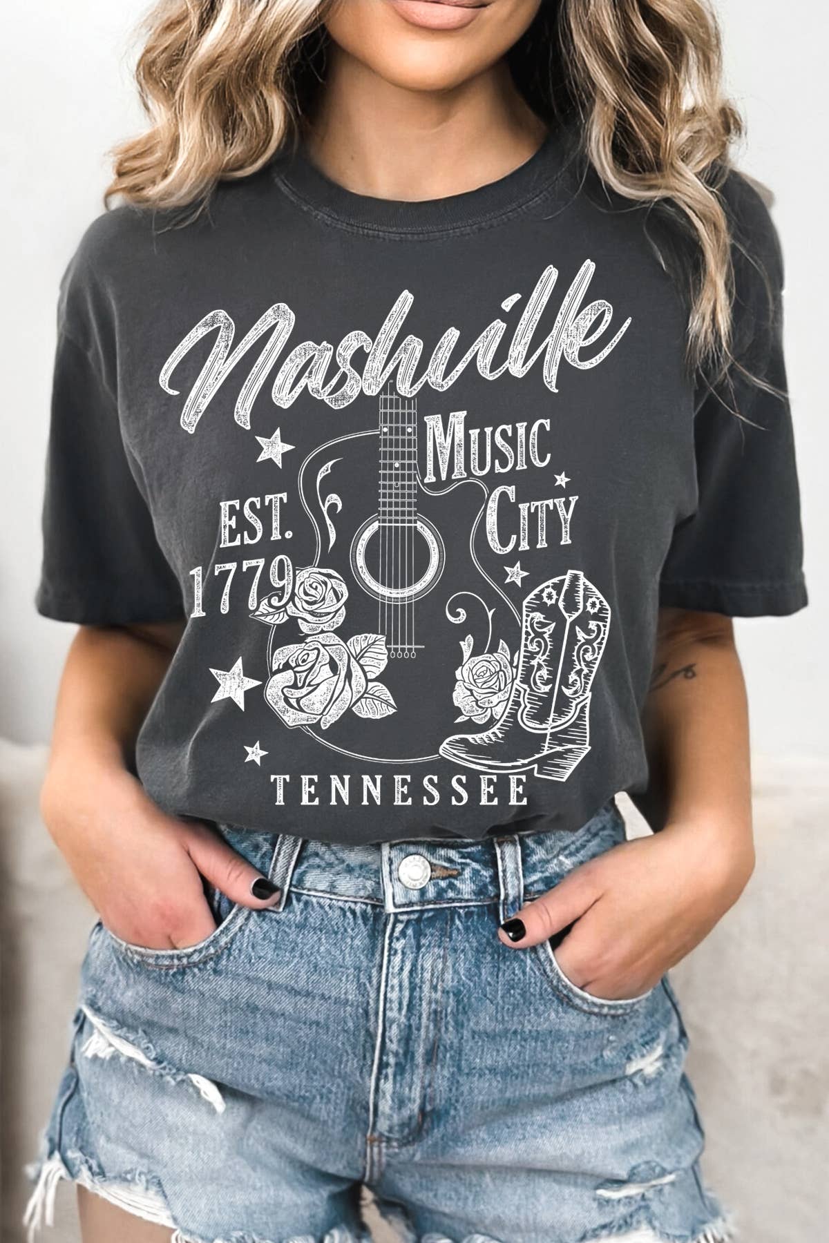 BouTeeQue Closet - Wholesale Screen Printed T-Shirt - Women's - BT1911 T Nashville2