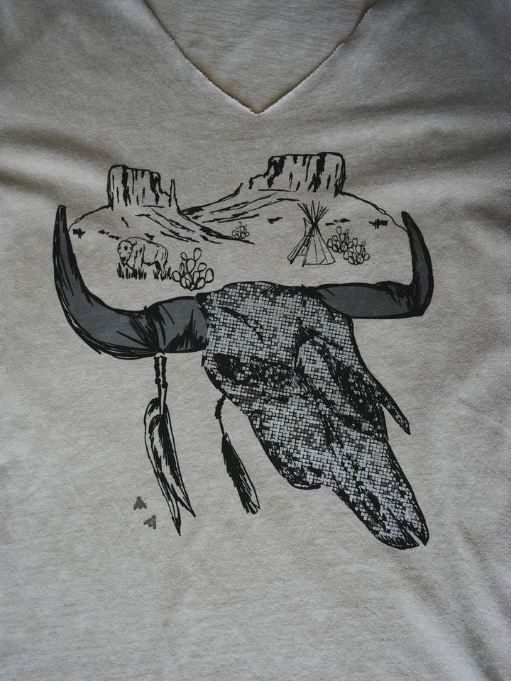 2 Fly Co - Wholesale Screen Printed T-Shirt - Women's - SHINY SHINY DISCOSKULL