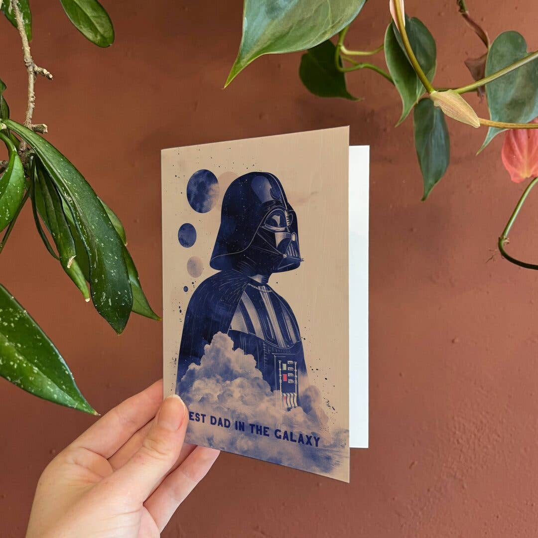 Botanopia - gifts , decor and cards for plant lovers – wholesale Farsdagskort – Bästa pappa i galaxen | Fars dag-kort5