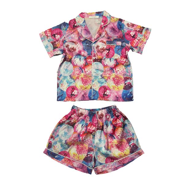 Tweenstyle by Stoopher - Conjunto de Salón Sedoso con Estampado Disco para venta al por mayor de Tweenstyle By Stoopher