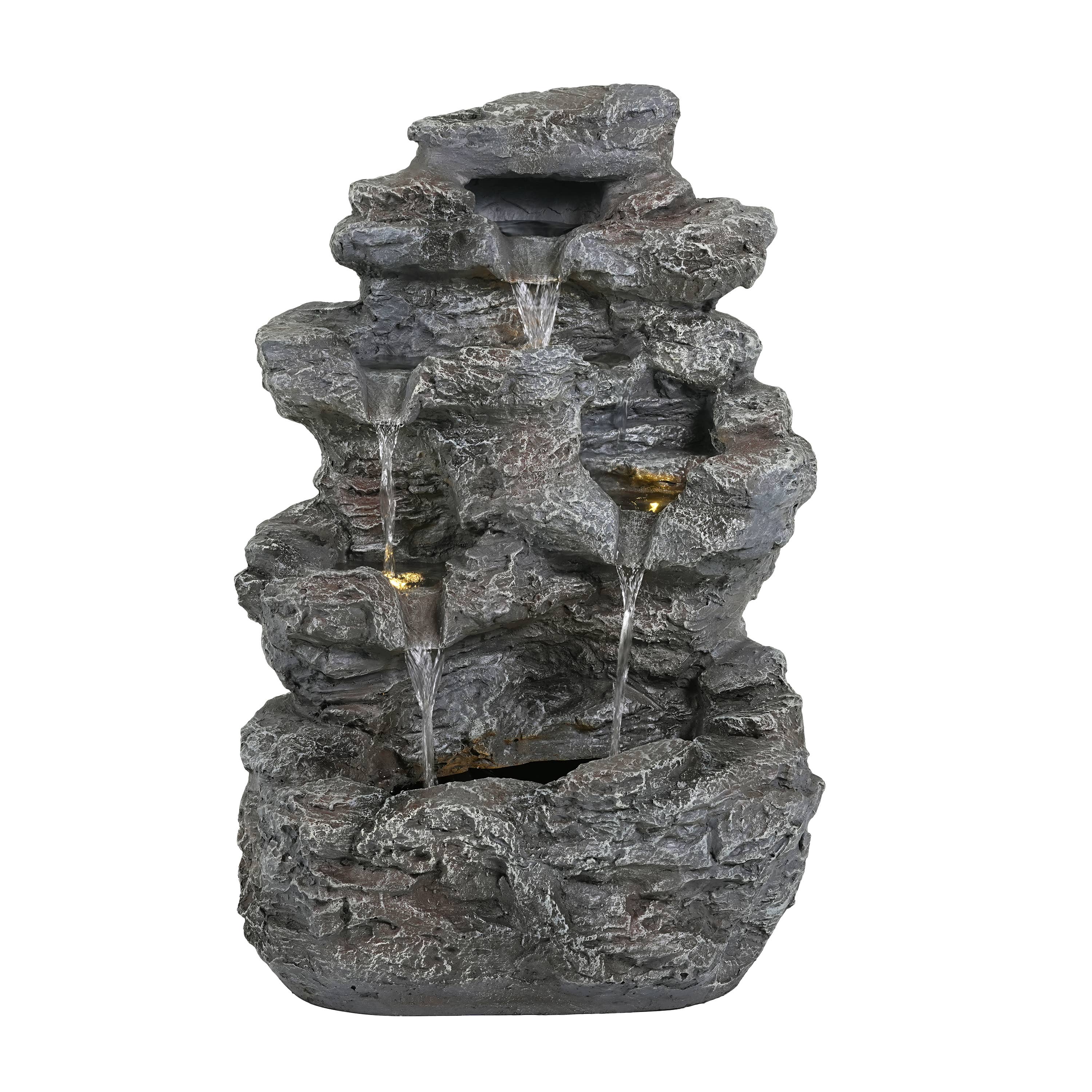 Paris Loft Inc - Wholesale Outdoor Ornament/Decor - Five-tiered concrete fountain, modern outdoor decoration12