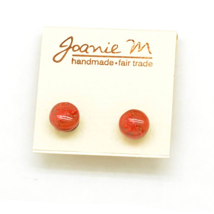 Dunitz & Company - Wholesale Stud/Post Earrings - Tiny Round Glass Stud Earrings - ships in assorted colors3