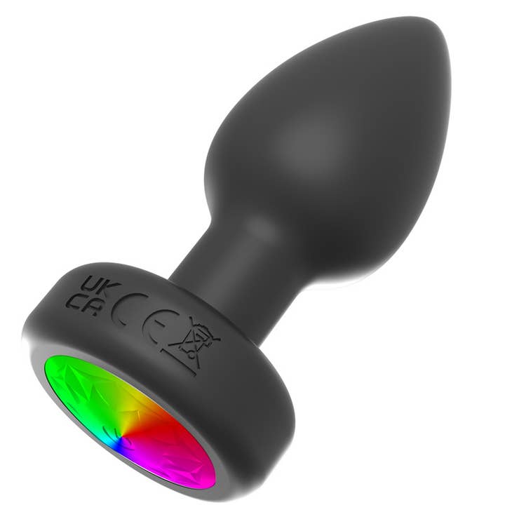 Schwarz Sexspielzeug aus weichem Silikon, bunter Analplug, kabellose Fernbedienung für den Großhandel auf Faire