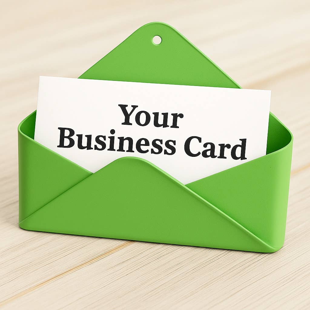 Factory Direct Craft – wholesale Basket –  Metal Envelope Business Card Holder - Select Color8