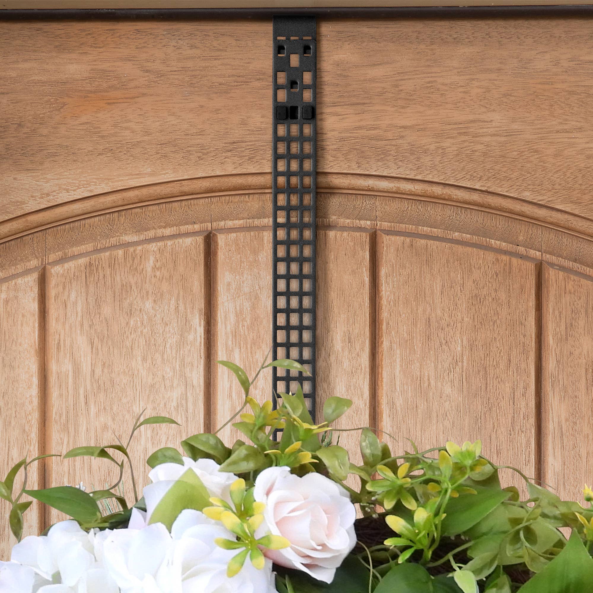 Haute Decor - Vente Affichette de porte - Cintre à couronne Hook & Lattice™, longueur ajustable, noir4