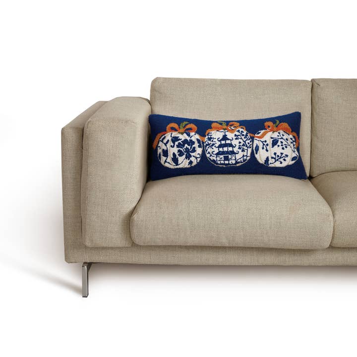 Peking Handicraft - Wholesale Throw/Decorative Pillow - Chinoiserie Pumpkin Hook Pillow1