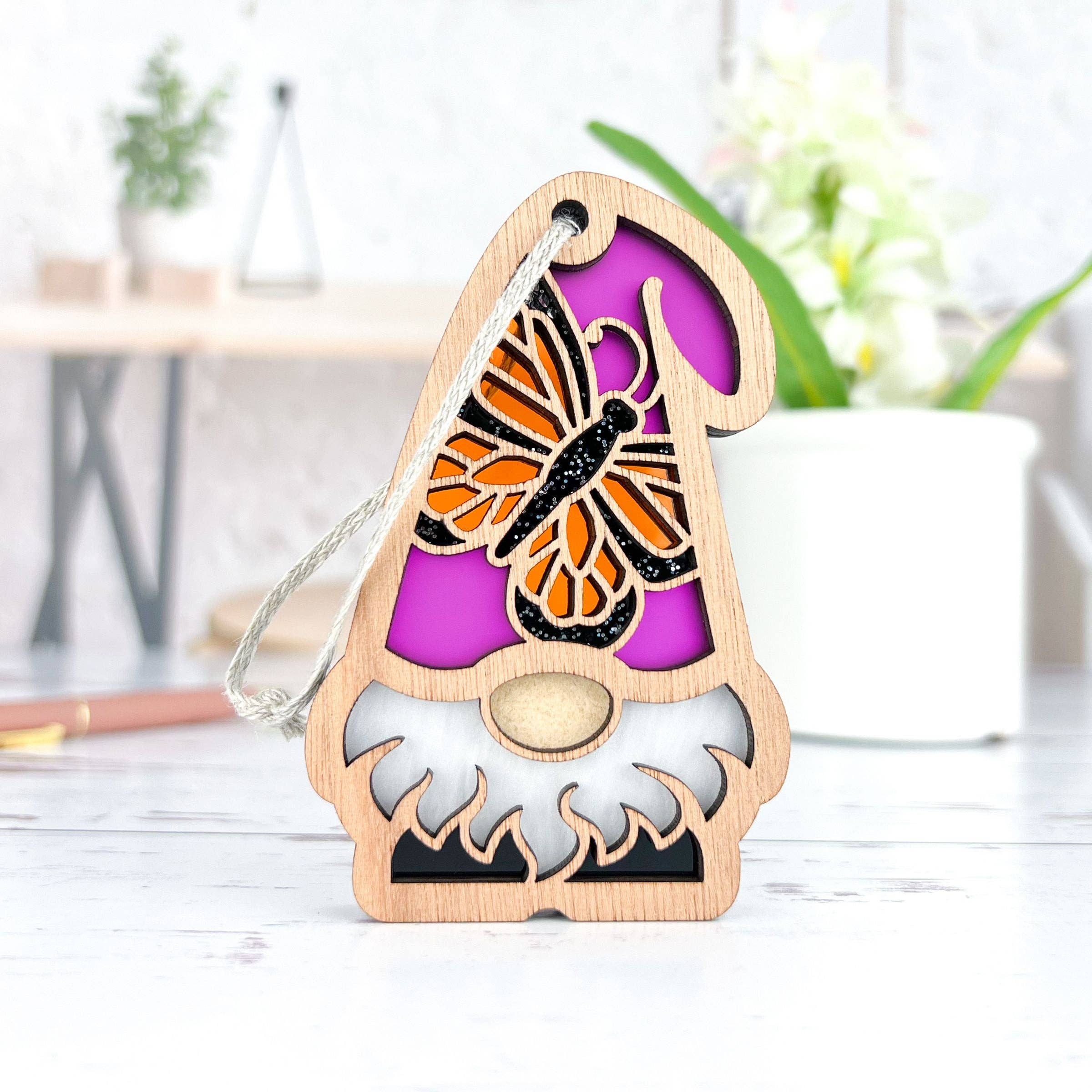 Forged Flare® - Wholesale Ornament - Monarch Butterfly Ornament | 3.75" (H) Garden Gnome Gift | Nature's Gnomes™4