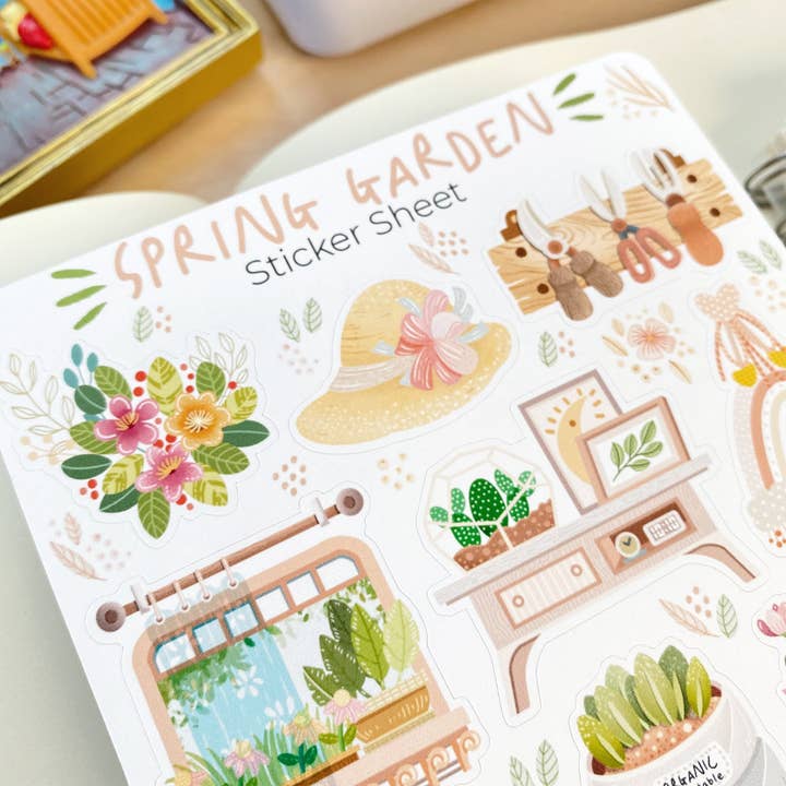 Lettoon - Wholesale Sticker - Sticker Sheet - Spring Garden8