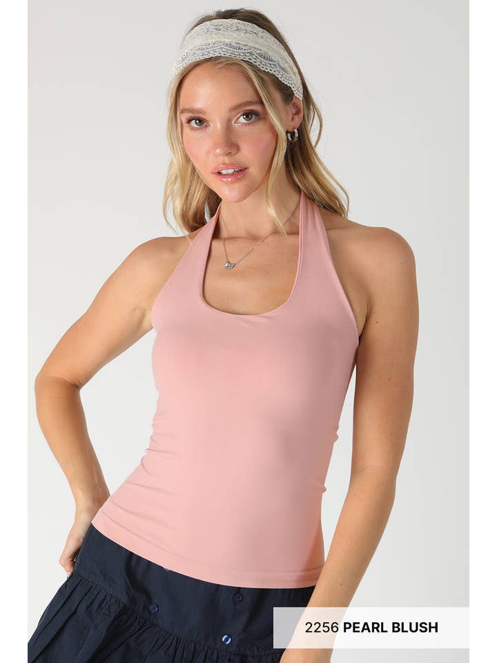 NIKIBIKI - Wholesale Knit Top - Women's - NS8392 - Clean Line Halter Top2