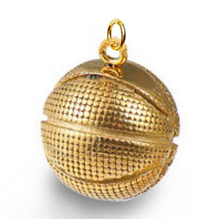 Basketball Game Day Sports Charm For Charm Necklace for wholesale by Savvy Bling