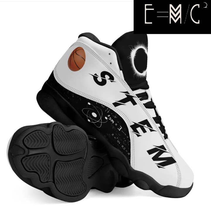 Neue E=M/C2 Black Hole Herren-Basketballschuhe Ebony Faux Lthr für den Großhandel von E=M/C2