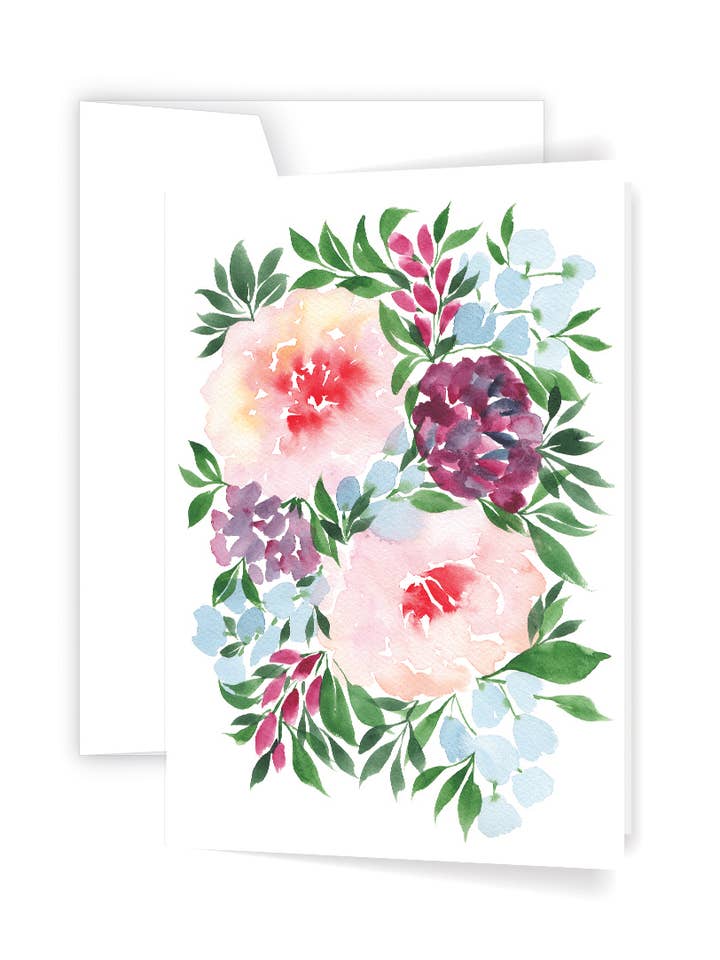 Biglietto d'auguri Winter Blooms per la vendita all'ingrosso da parte di Ellen Walsh Designs