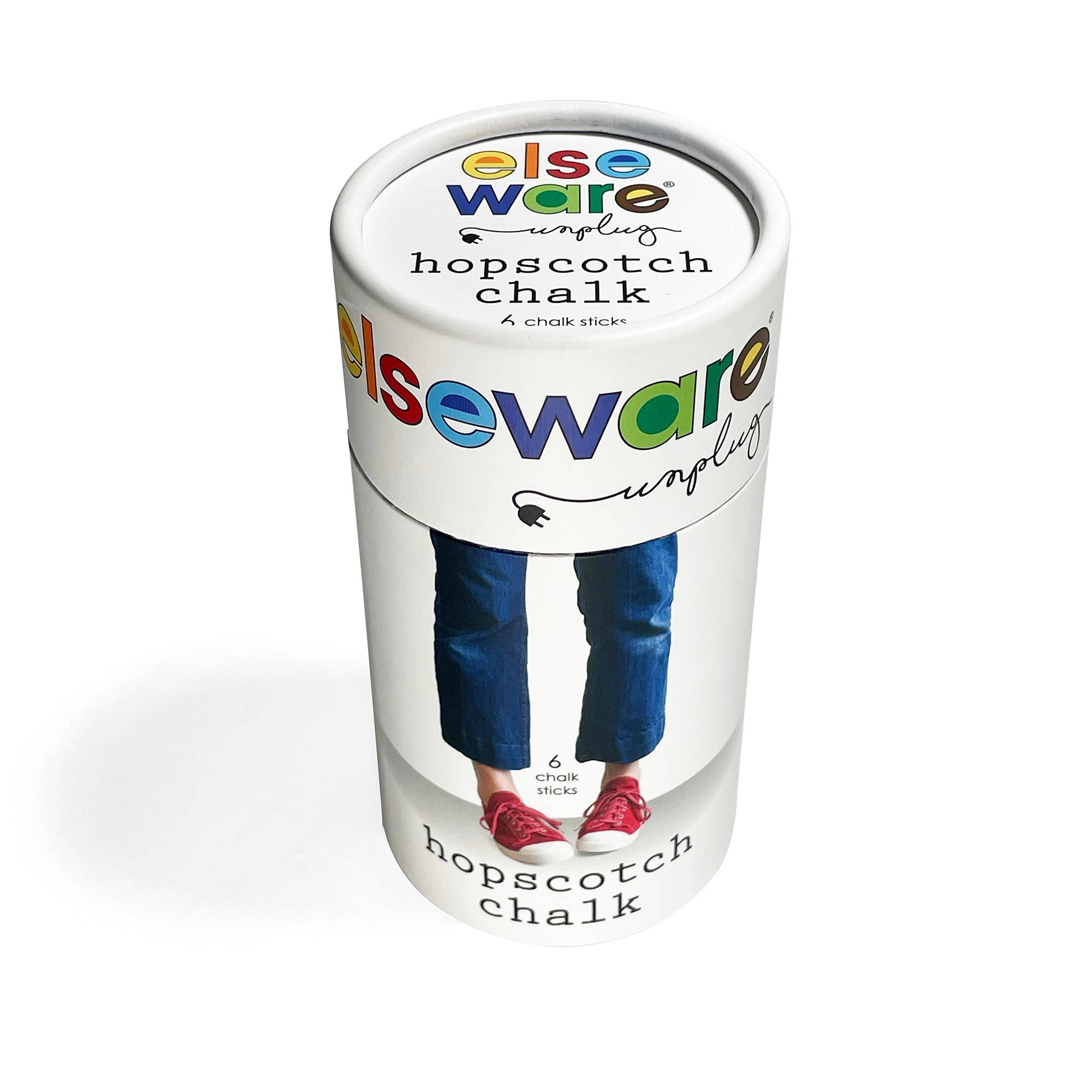 elseware unplug / eco-kids - Wholesale Chalk - Hopscotch Chalk - Talc-Free - 6 Natural & Non-Toxic Colors5