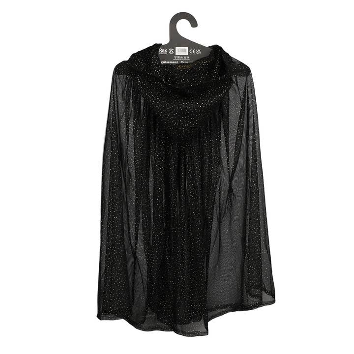 Rex B2B - Europe - Wholesale Cape - Kids - Children's glitter cape - Black2