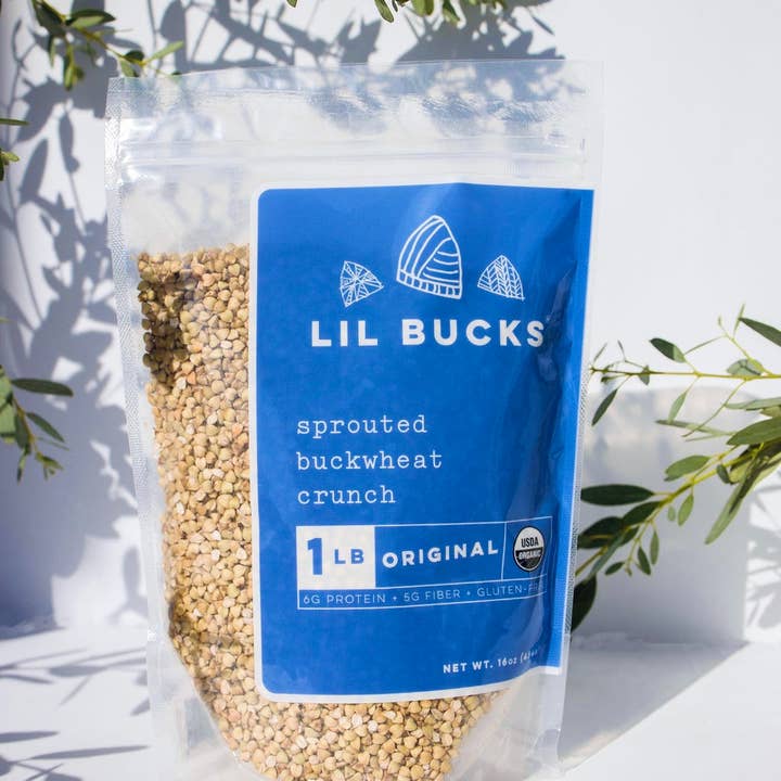 Original Lil Bucks Sprouted Buckwheat, 1LB for wholesale by Lil Bucks