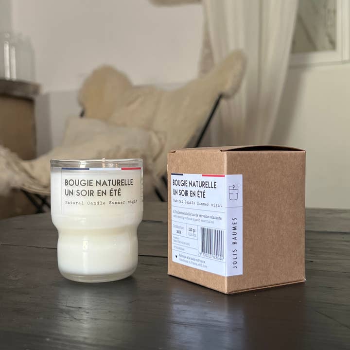Jolis Baumes - Wholesale Jar/Filled Candle - Organic natural candle An evening in summer made in France1