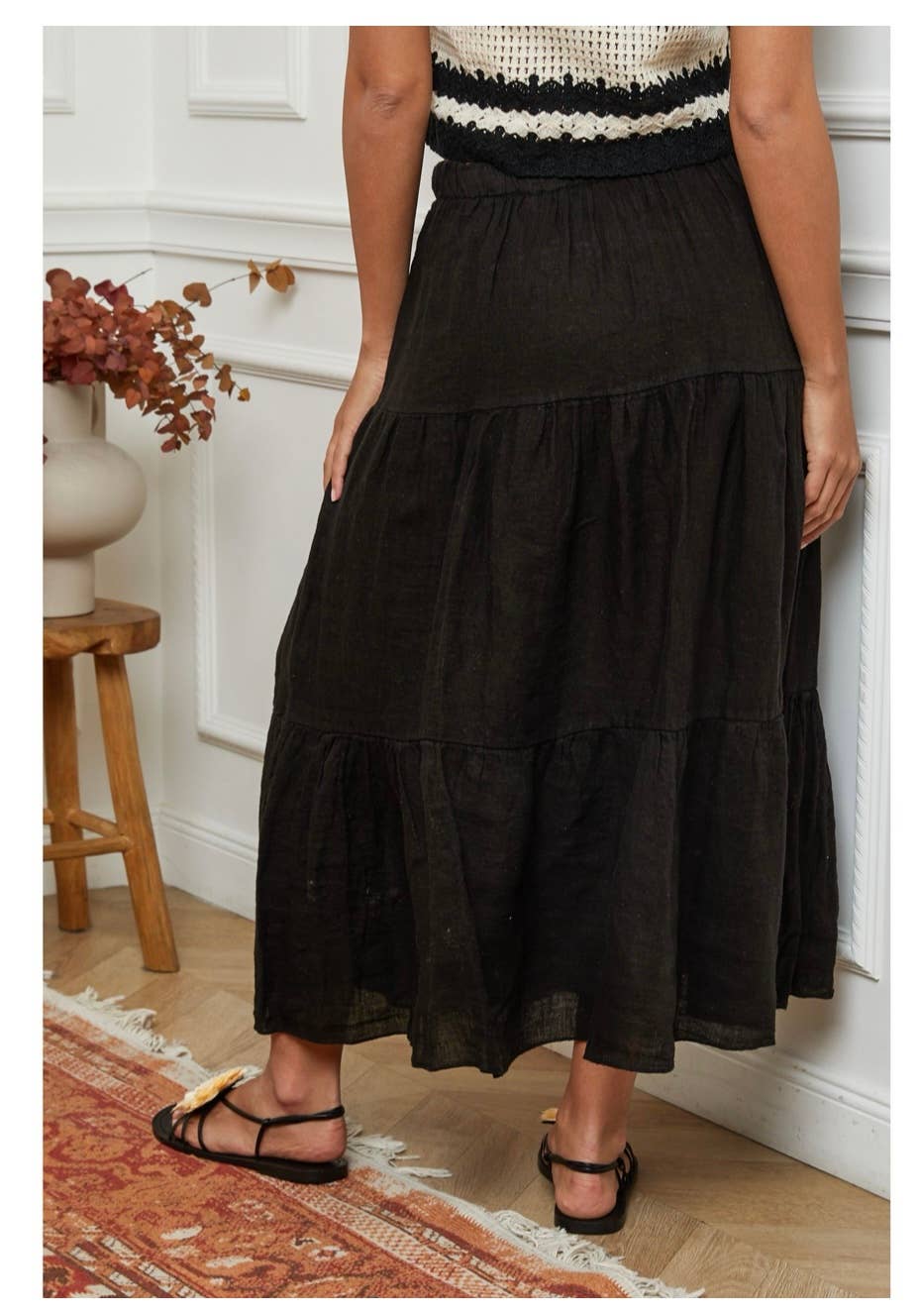 LÉA & LUC - Wholesale Skirt - Women's - 100% Linen Skirt REF. 834830