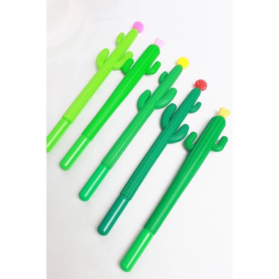 MIX COLOR Cactus Gel Pen for wholesale on Faire1