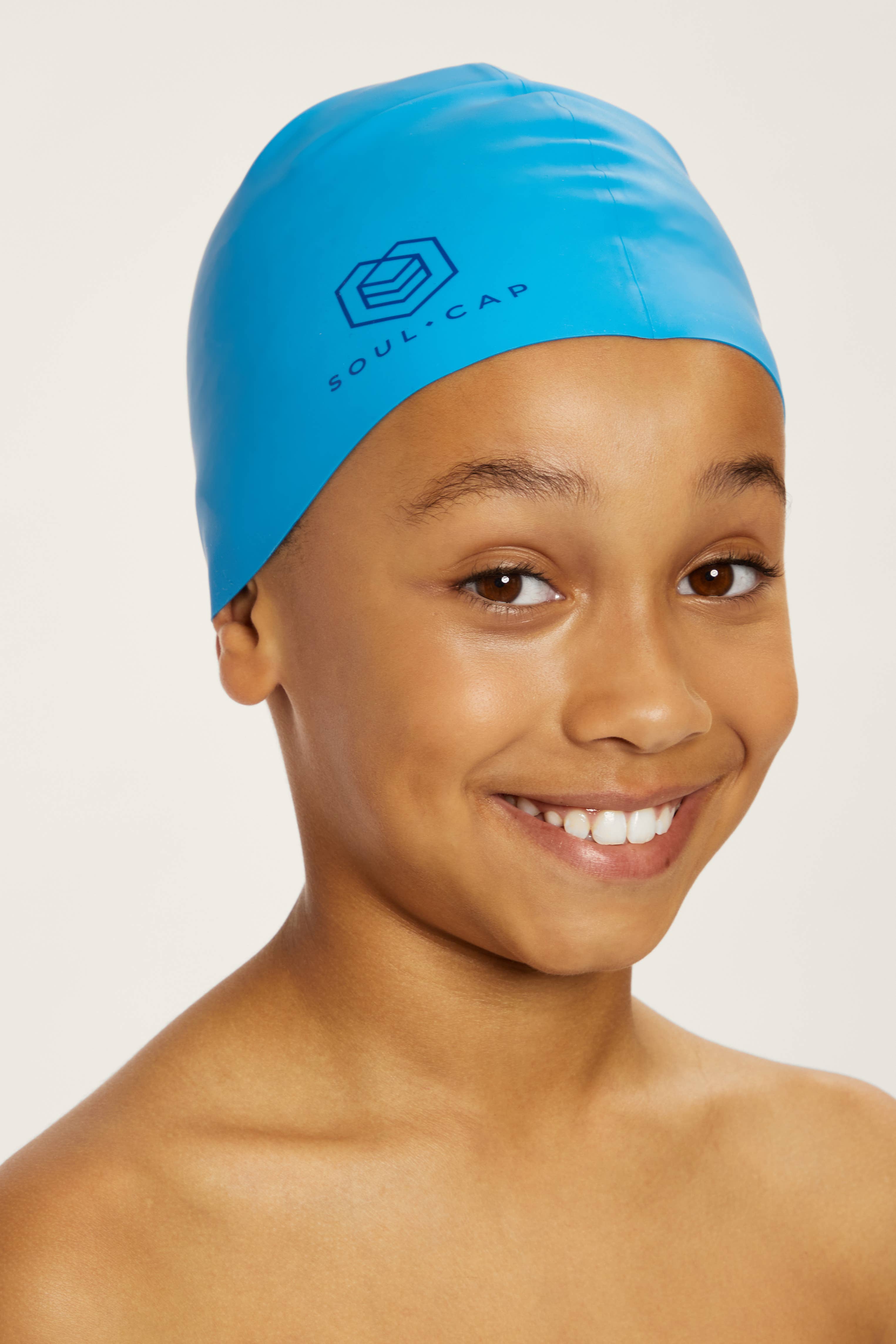 SOUL CAP - Wholesale Swim Cap - Kids & Baby - Kids Voluminous Swim Cap - Long, Curly & Big Hair20