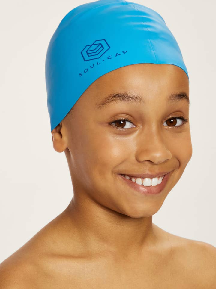 SOUL CAP - Wholesale Swim Cap - Kids & Baby - Kids Voluminous Swim Cap - Long, Curly & Big Hair20