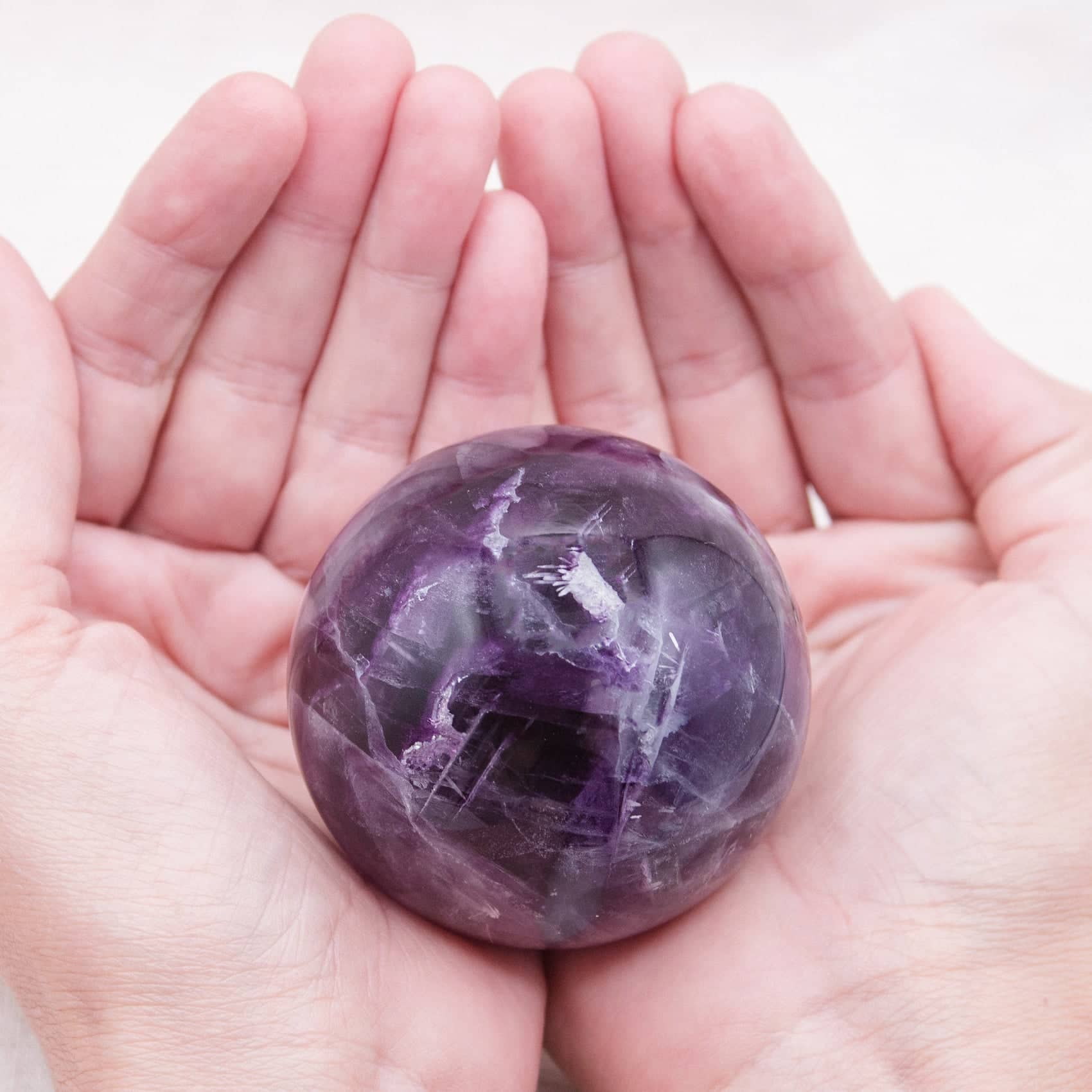 Tiny Rituals - Wholesale Spiritual Stone/Crystal - Rare Rainbow Fluorite Spheres - AAA Premium Quality92