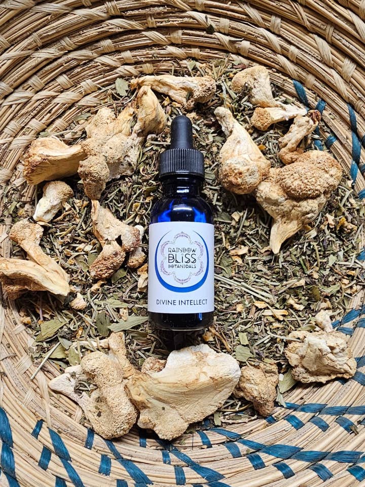 Teinture botanique Divine Intellect pour la vente par Rainbow Bliss Botanicals