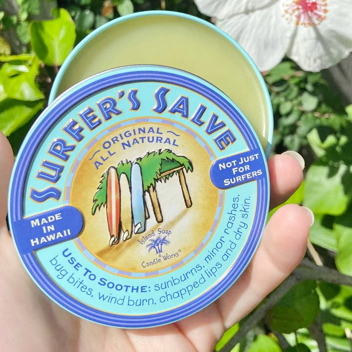 Island Soap & Candle Works - Wholesale Healing Salve/Balm/Cream - Large All Natural Surfer's Salve - 4 oz. Tin3