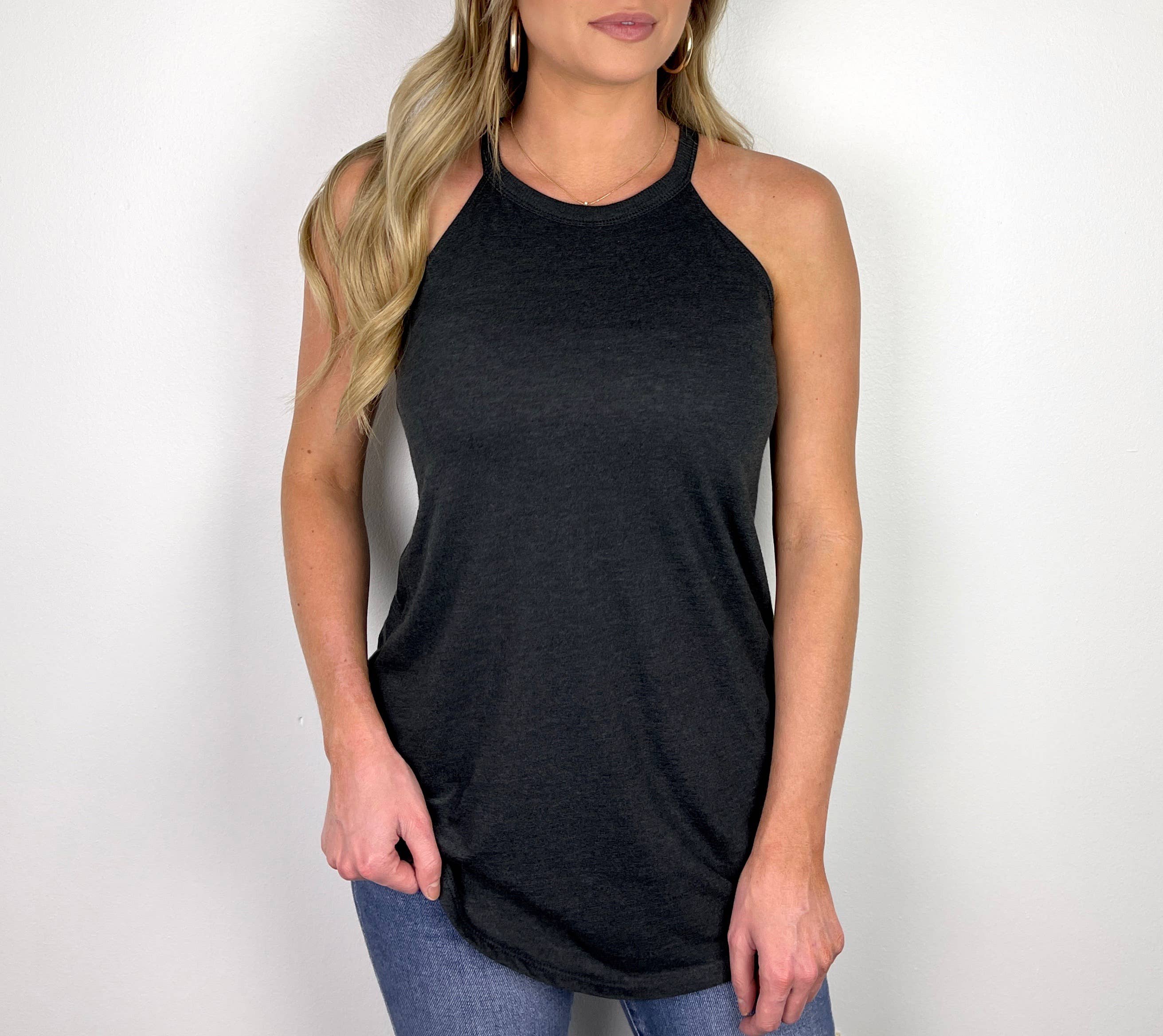 Trendznmore - Modern Graphic Apparel - Wholesale Tank Top - Women's - Solid Women's Perfect Tri Rocker Tanks4
