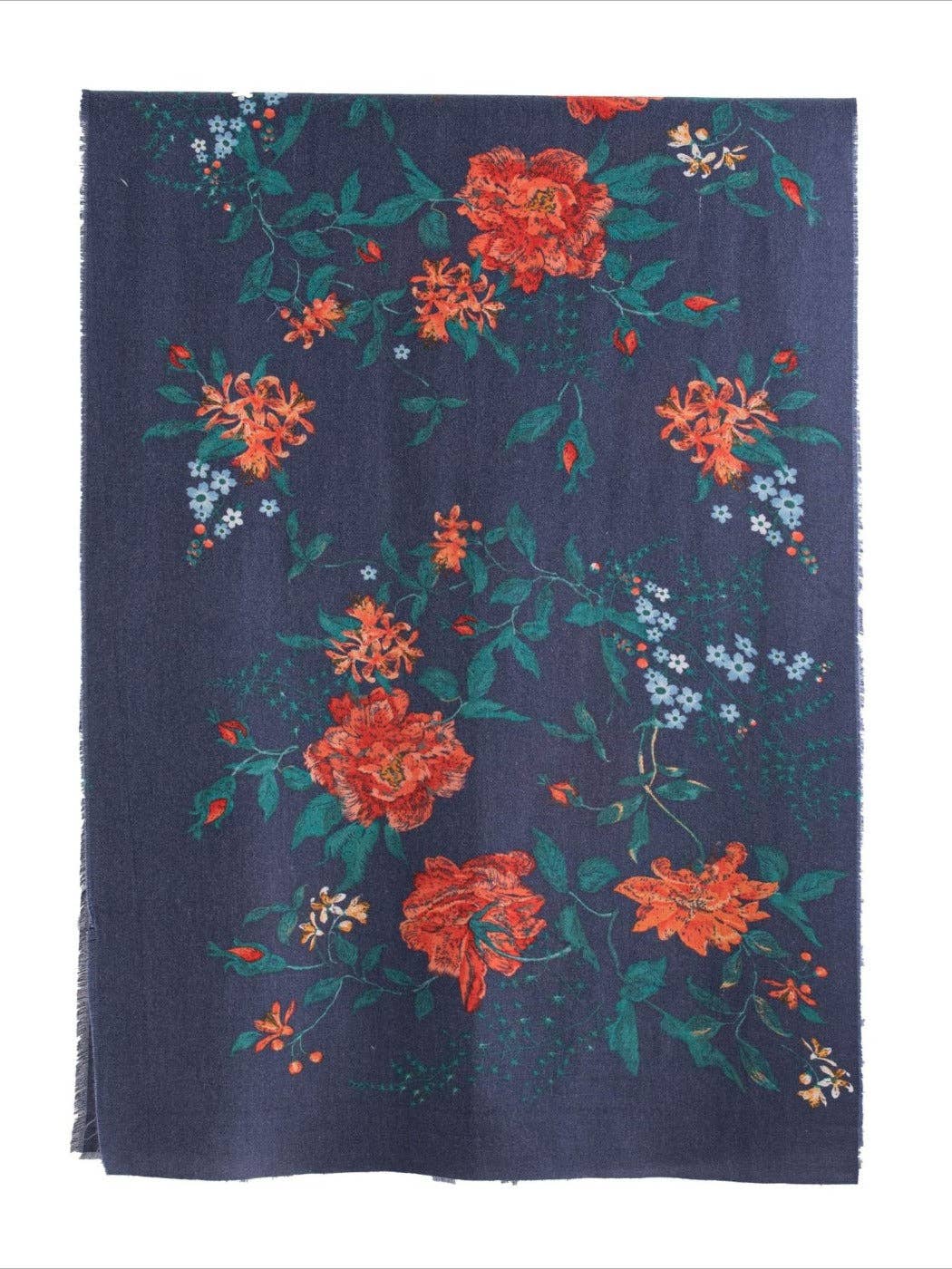 Funkyrel® Atzbranding Limited - Vente Écharpe – femme - Scarvii - Écharpe et Châle d'Hiver à Imprimé Floral Vintage5