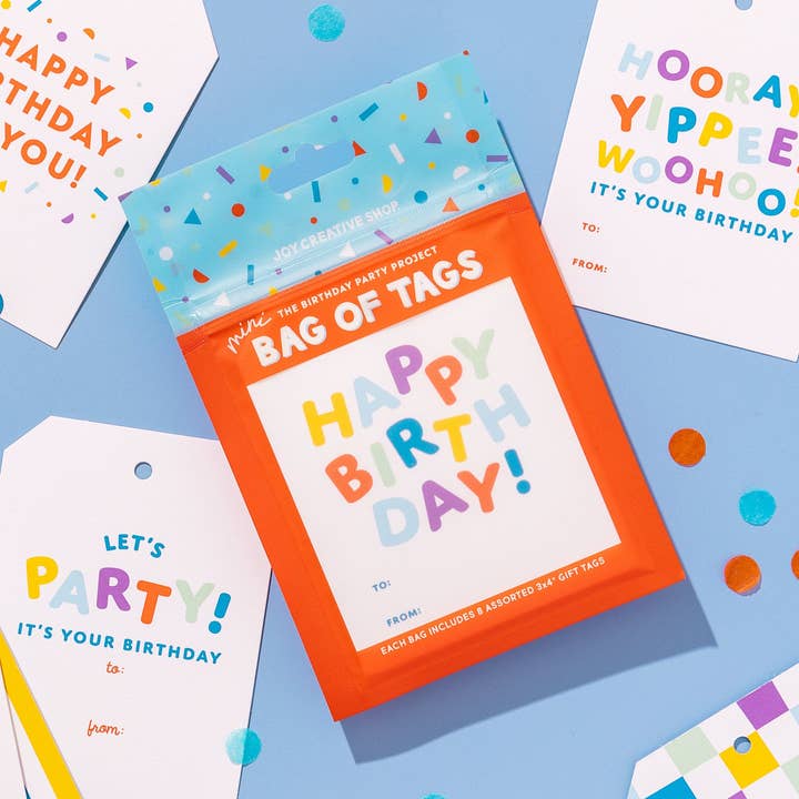 Mini Bag of Tags - The Birthday Party Project for wholesale by Joy Creative Shop